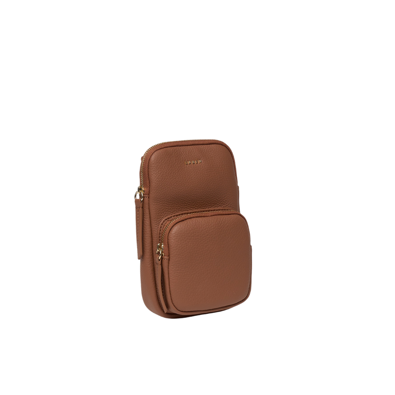 Nikko Luxe Pocket Phone Sling - Tan Luxe