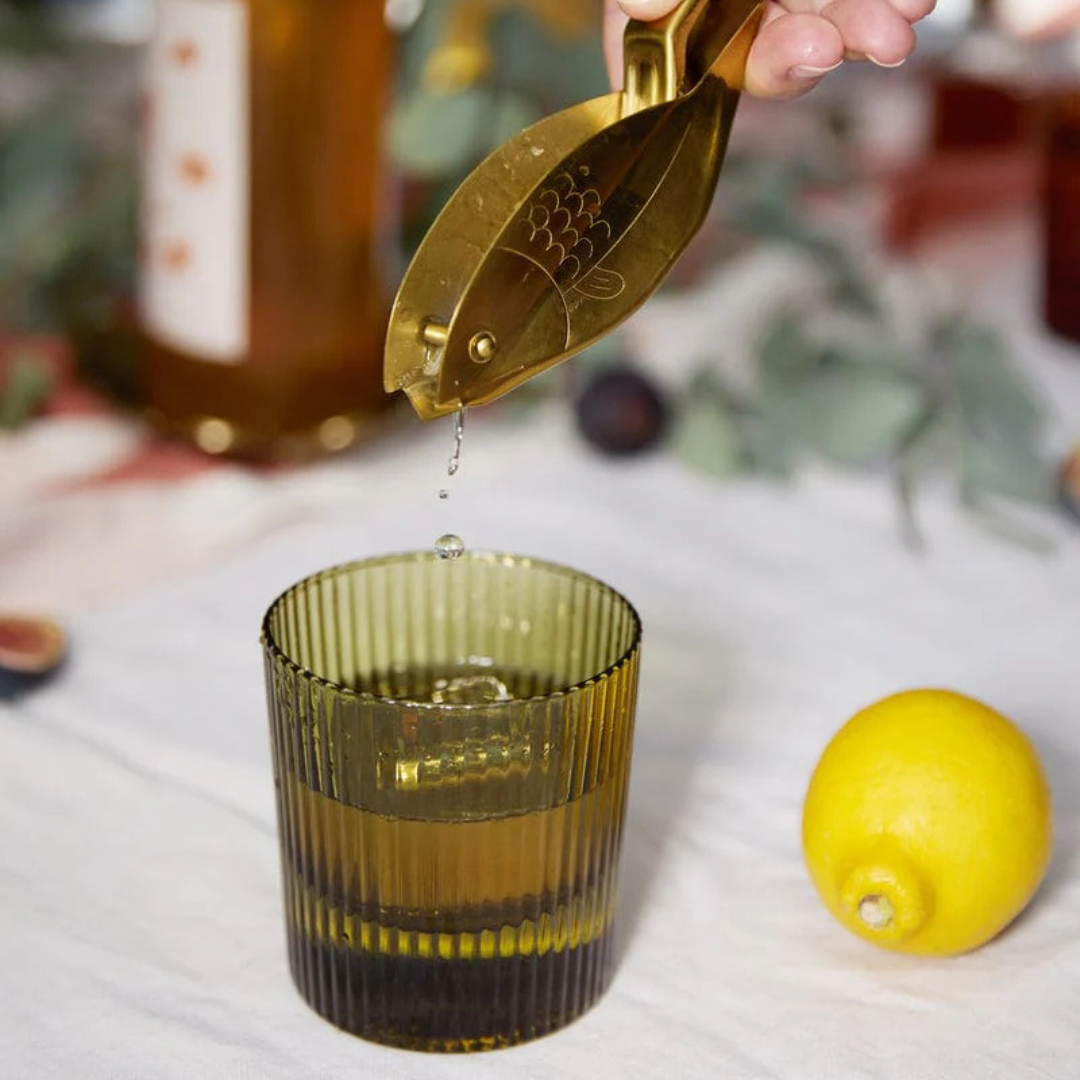 The Scout Lowball Glass - Set of 2 Olive