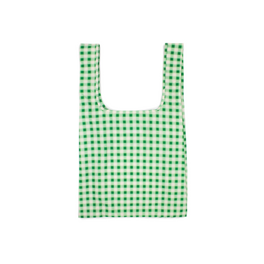 Reusable Bag Medium - Blurred Plaid Green