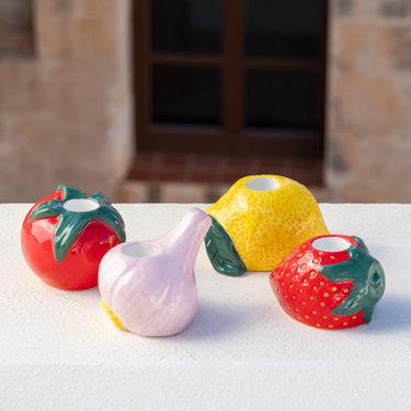 Talking Tables - Ceramic Candle Holder - Tomato