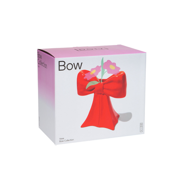 Bow Vase Red