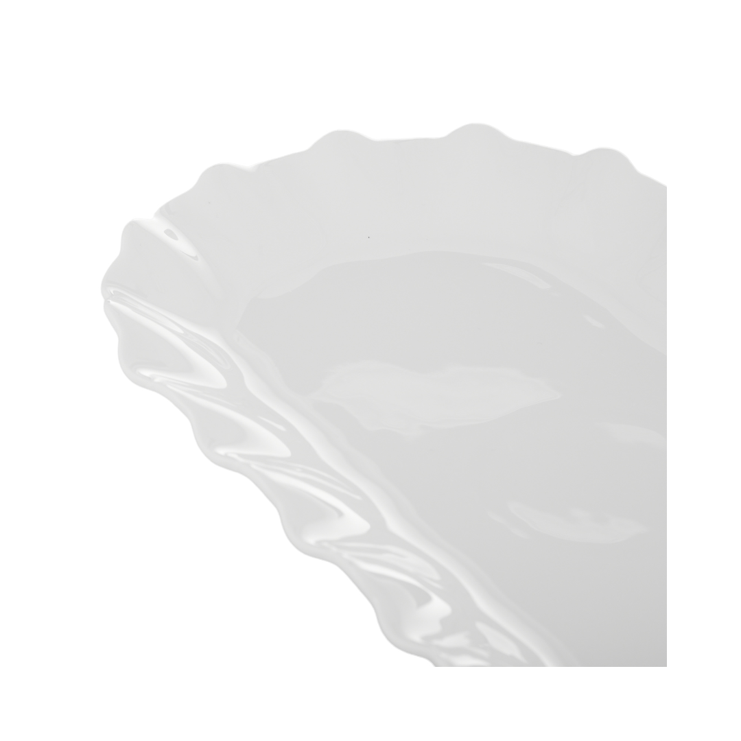 Society Home Macy Porcelain Oval Platter White