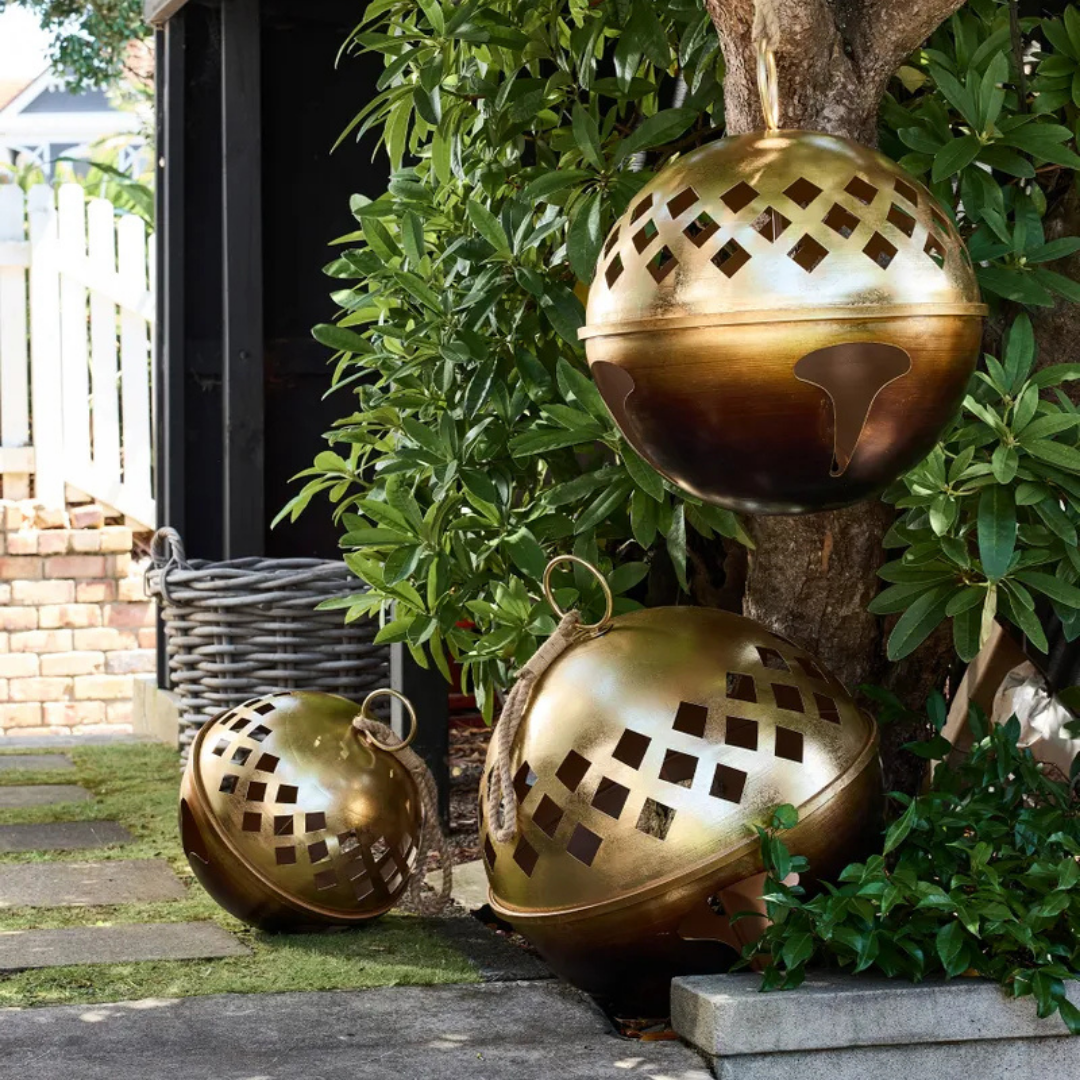 Set of 3 Lattice Oversized Bells