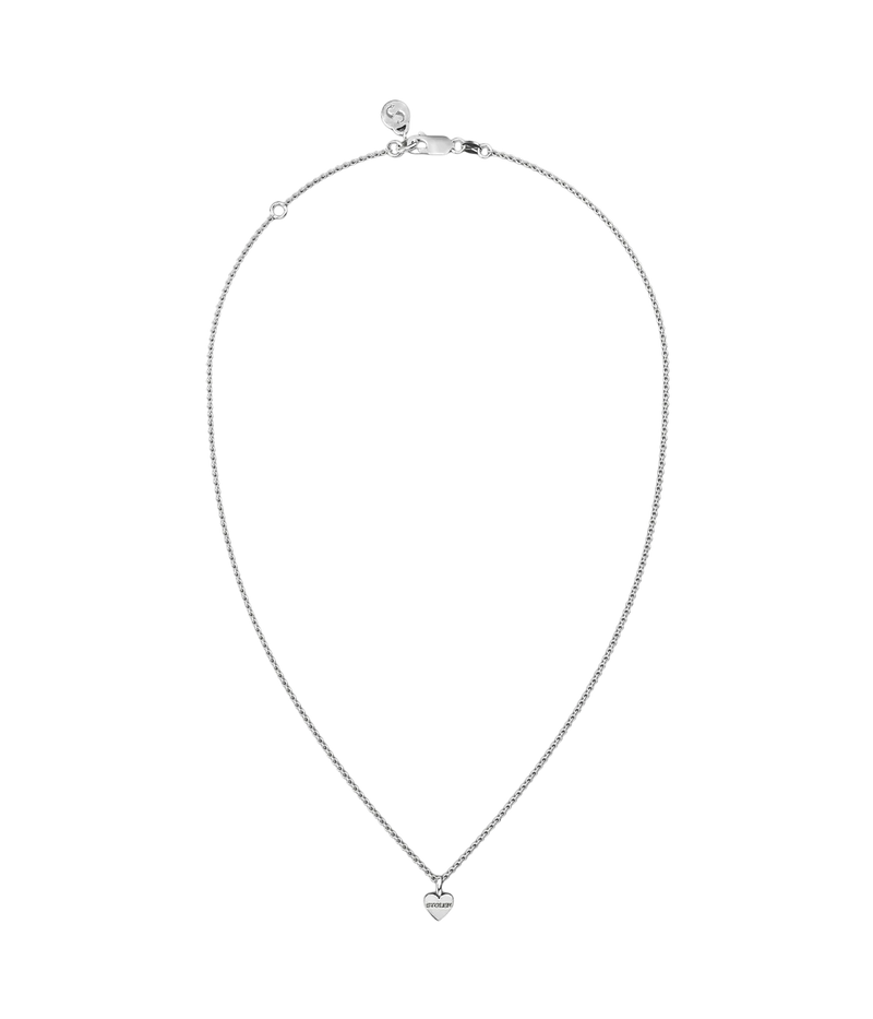Stolen Heart Necklace Silver