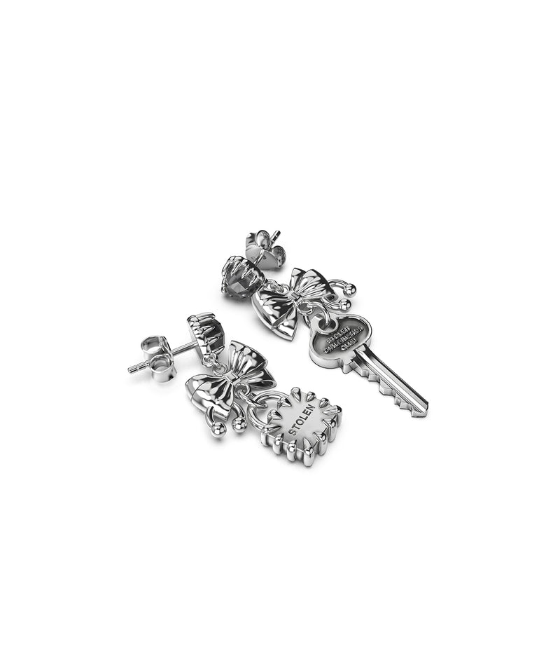 Love Locked Bow Earrings