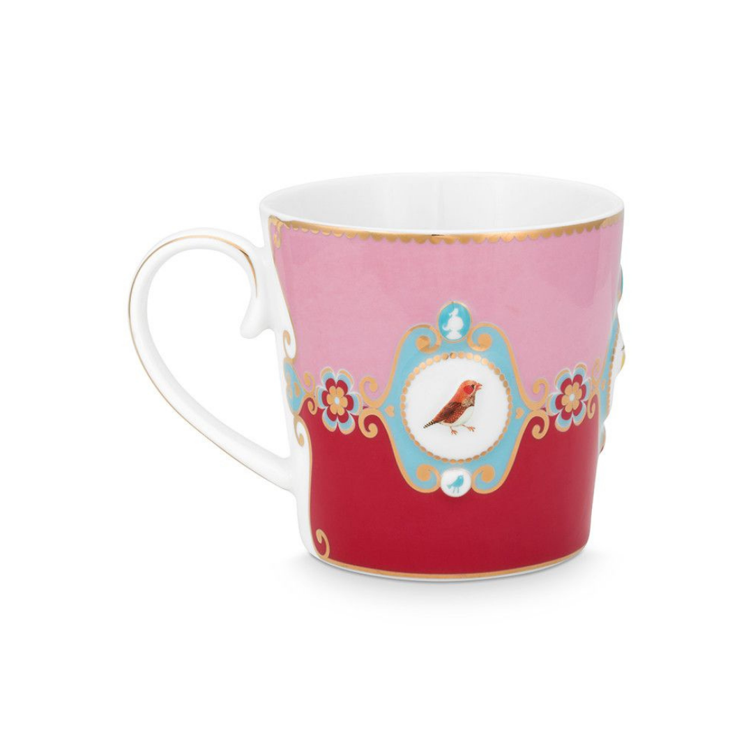 Mug Large Love Birds Medallion Red-Pink 250ml