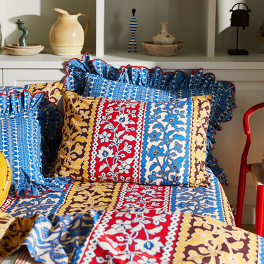 Thea Cotton Pillowcase Set - Vermillion Standard