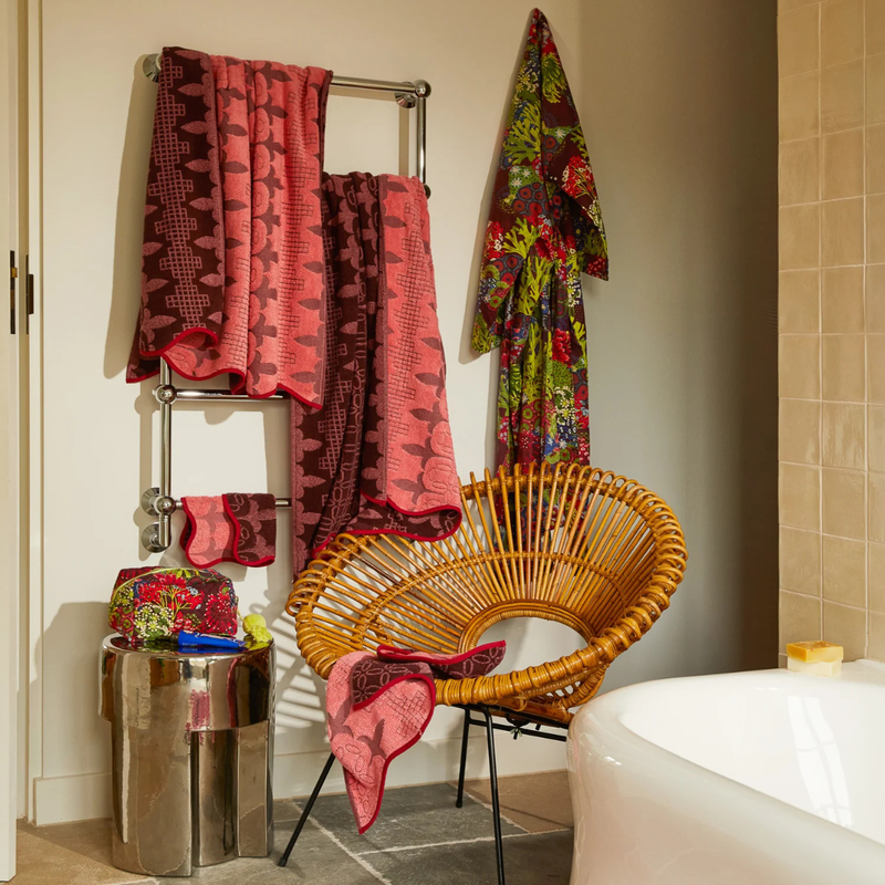Esme Bath Sheet - Hibiscus