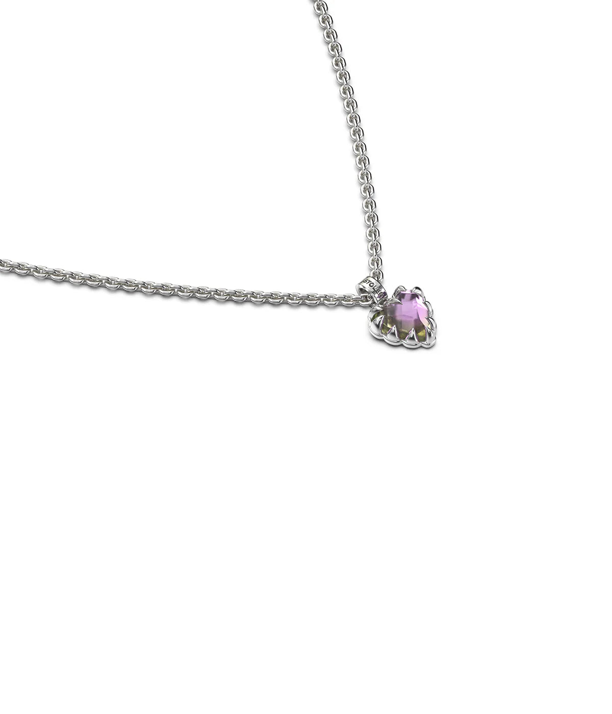 Mini Love Claw Necklace - Mystic Quartz