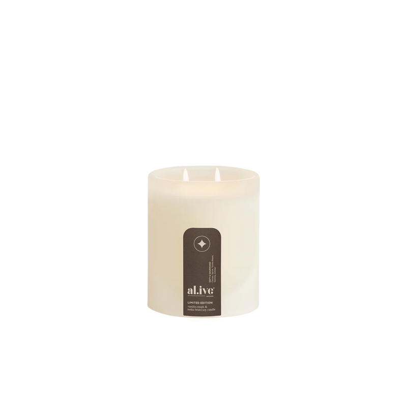 Soy Candle - Vanilla Cream and Tonka Bean