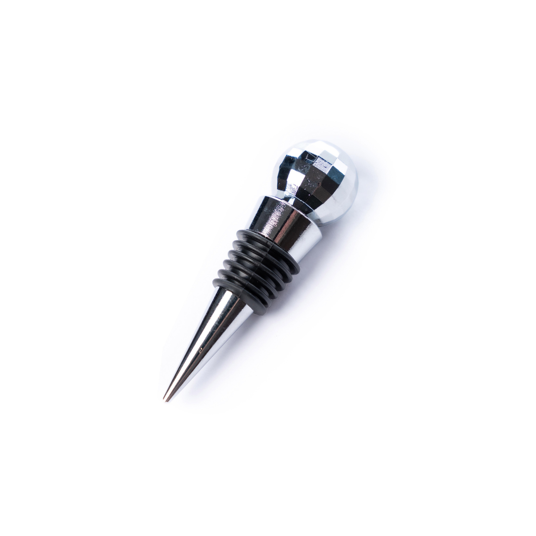 Disco Wine Stopper Silver