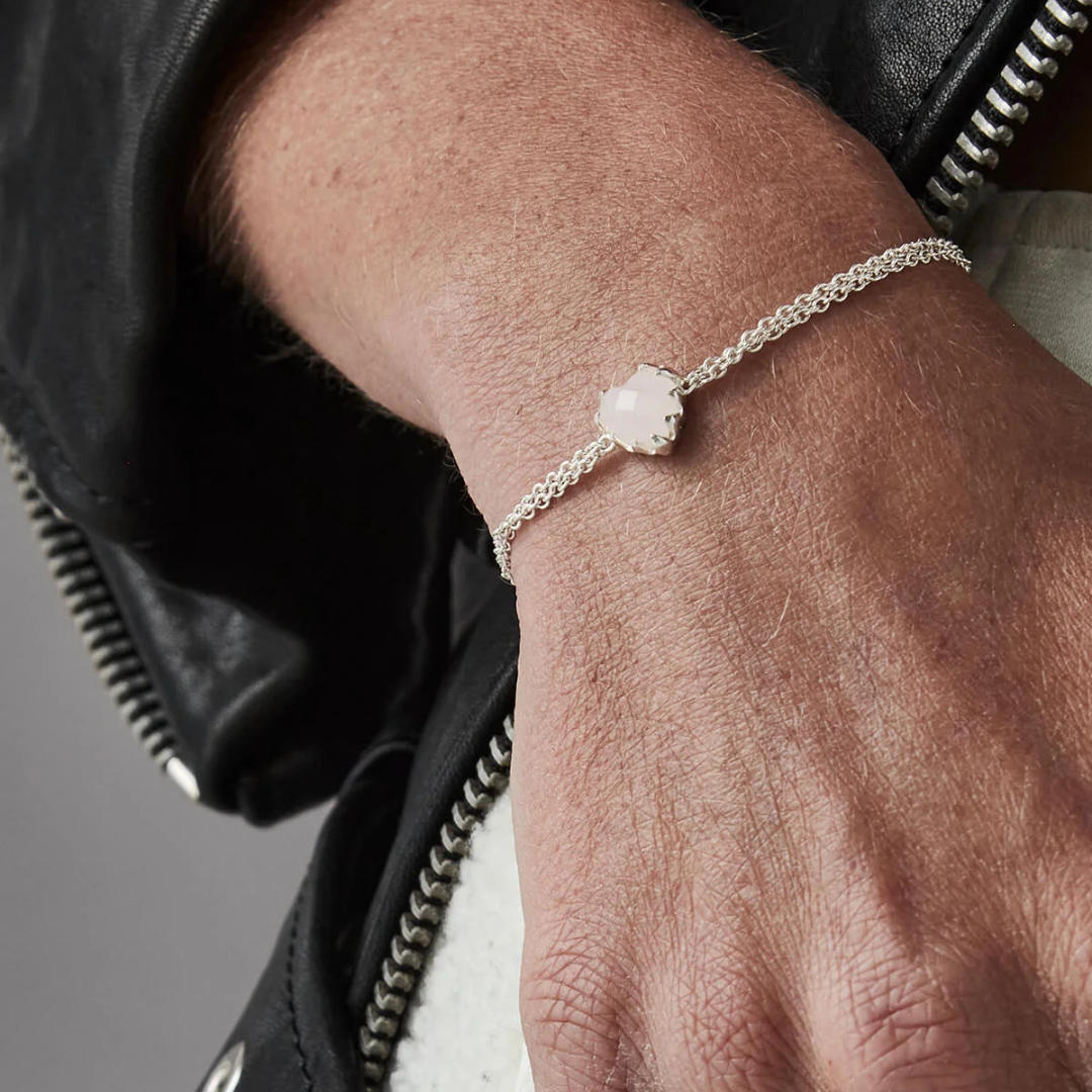 Love Claw Bracelet Rose Quartz