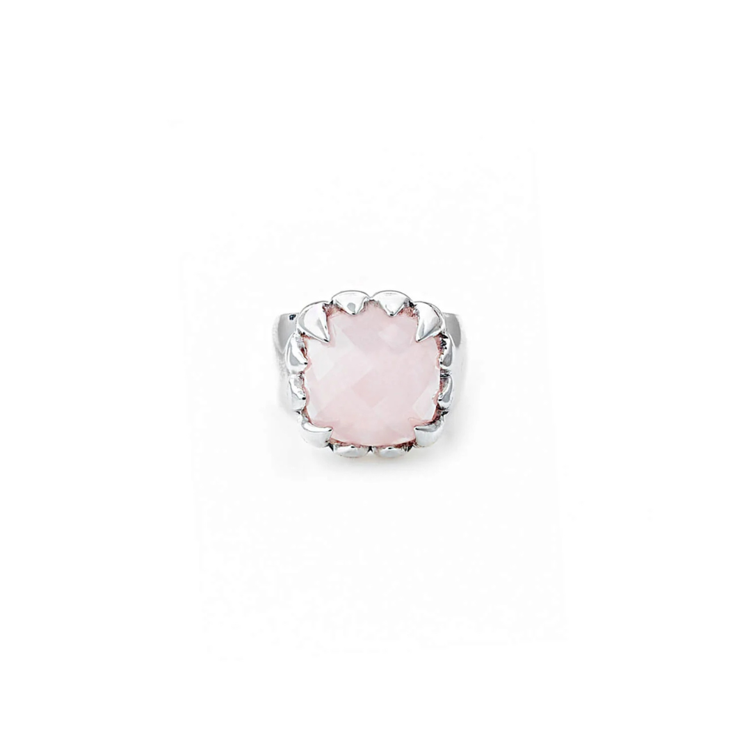 Claw Ring Rose Quartz