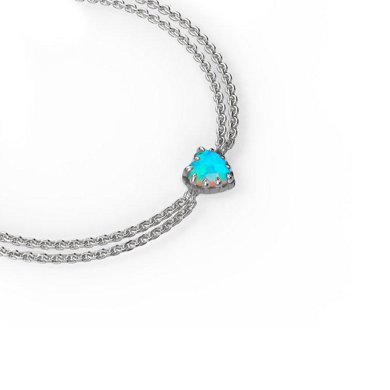 Love Claw Bracelet Opal