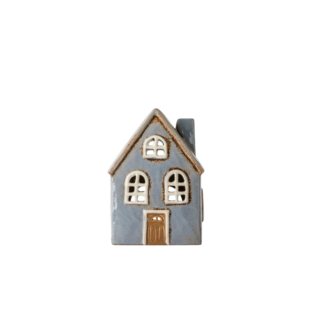 Devon Tea Light Cottage Arch Window Cornflour