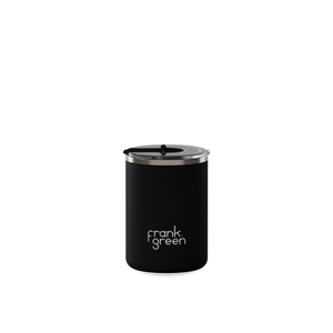 Ceramic Coffee Cup with Hinged Lid - Midnight