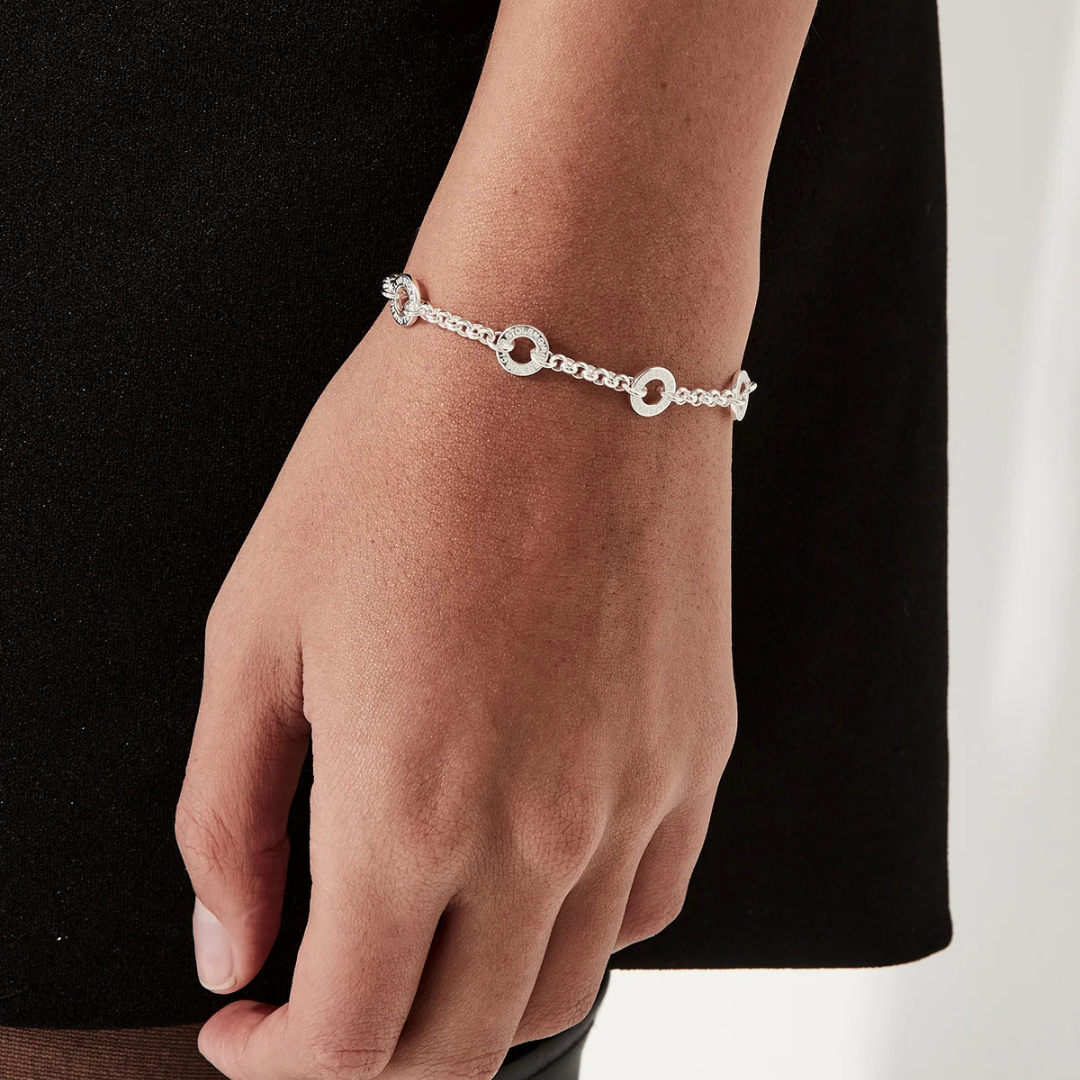 Halo Charm Bracelet - Silver