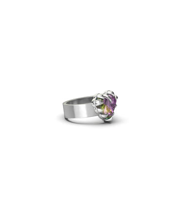 LOVE CLAW RING - MYSTIC QUARTZ