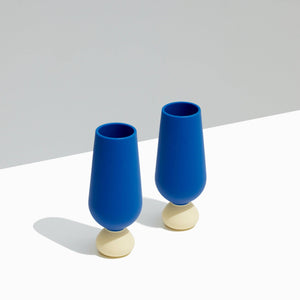 Bubble Champagne Flute Set | Unbreakable Silicone : Pacific