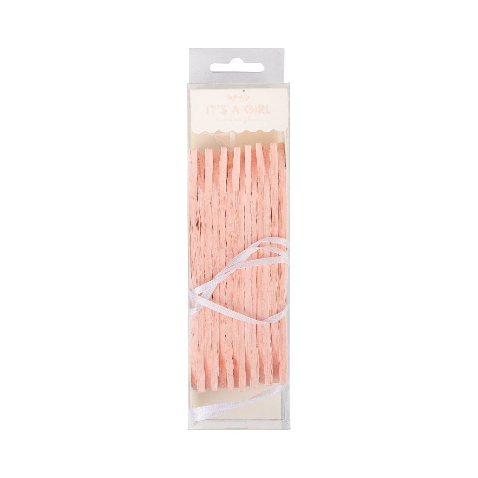 Pink Tissue Bunting Banner