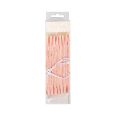 Pink Tissue Bunting Banner
