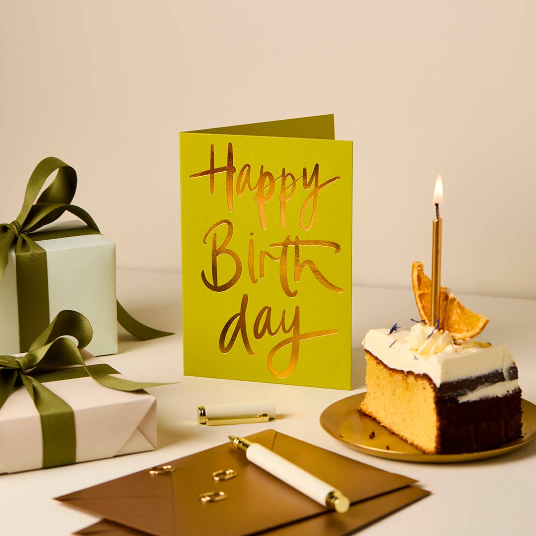 Happy Birthday Green | Greeting Card
