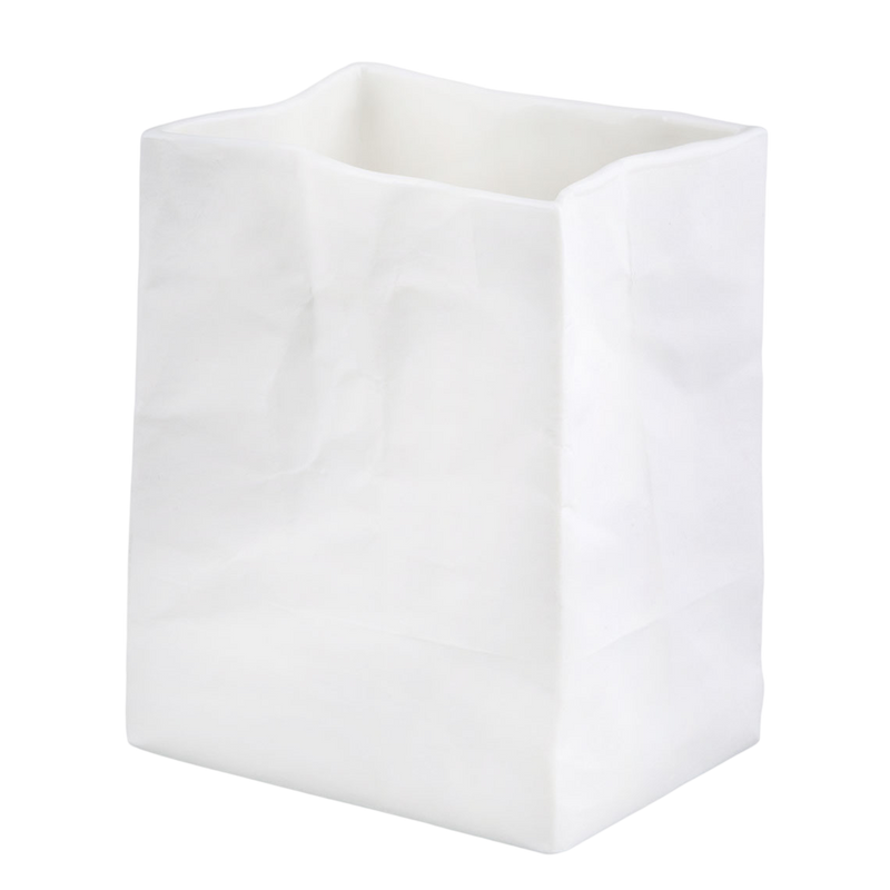 Small Bag Porcelain Vase