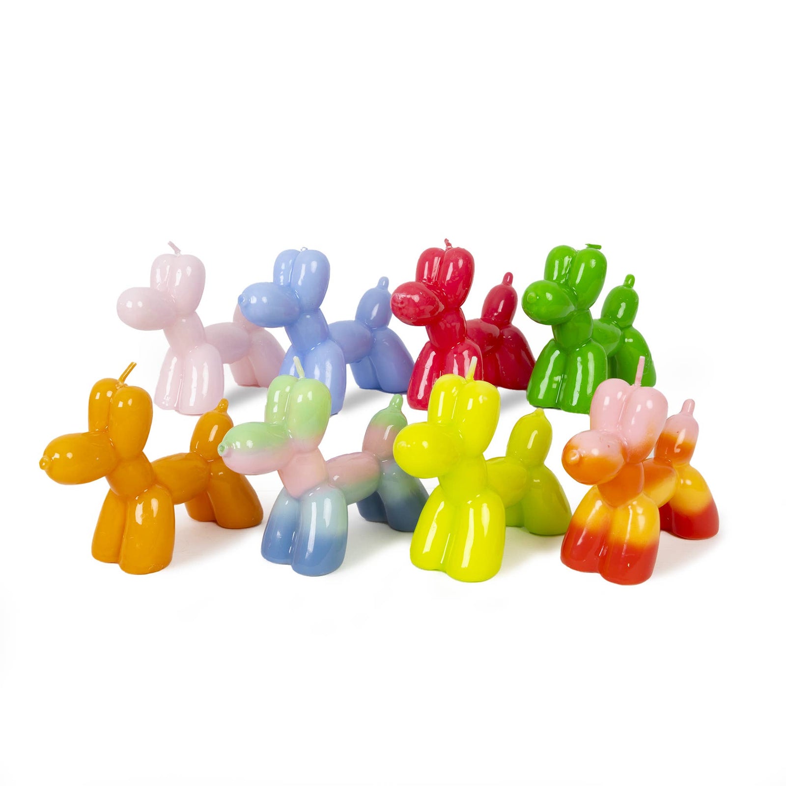 Lime Balloon Dog Candle HF