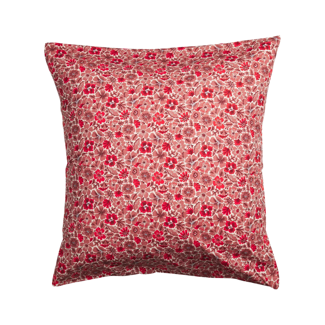 Magnolia Cotton Pillowcase Set - Poppy