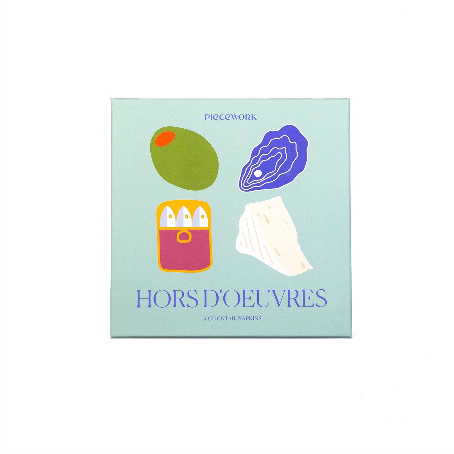 Hors D'Oeuvres Cocktail Napkins - Set Of 4