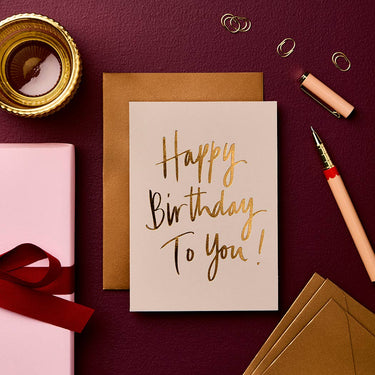 Happy Birthday to you Beige | Greeting Card