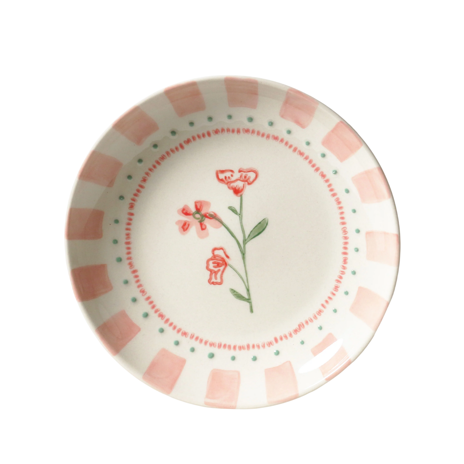 June's Garden Side Plate / Geranium