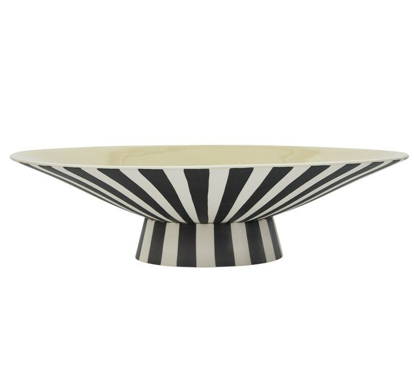 OYOY Toppu Centrepiece - Low (Vanilla/White/Black)