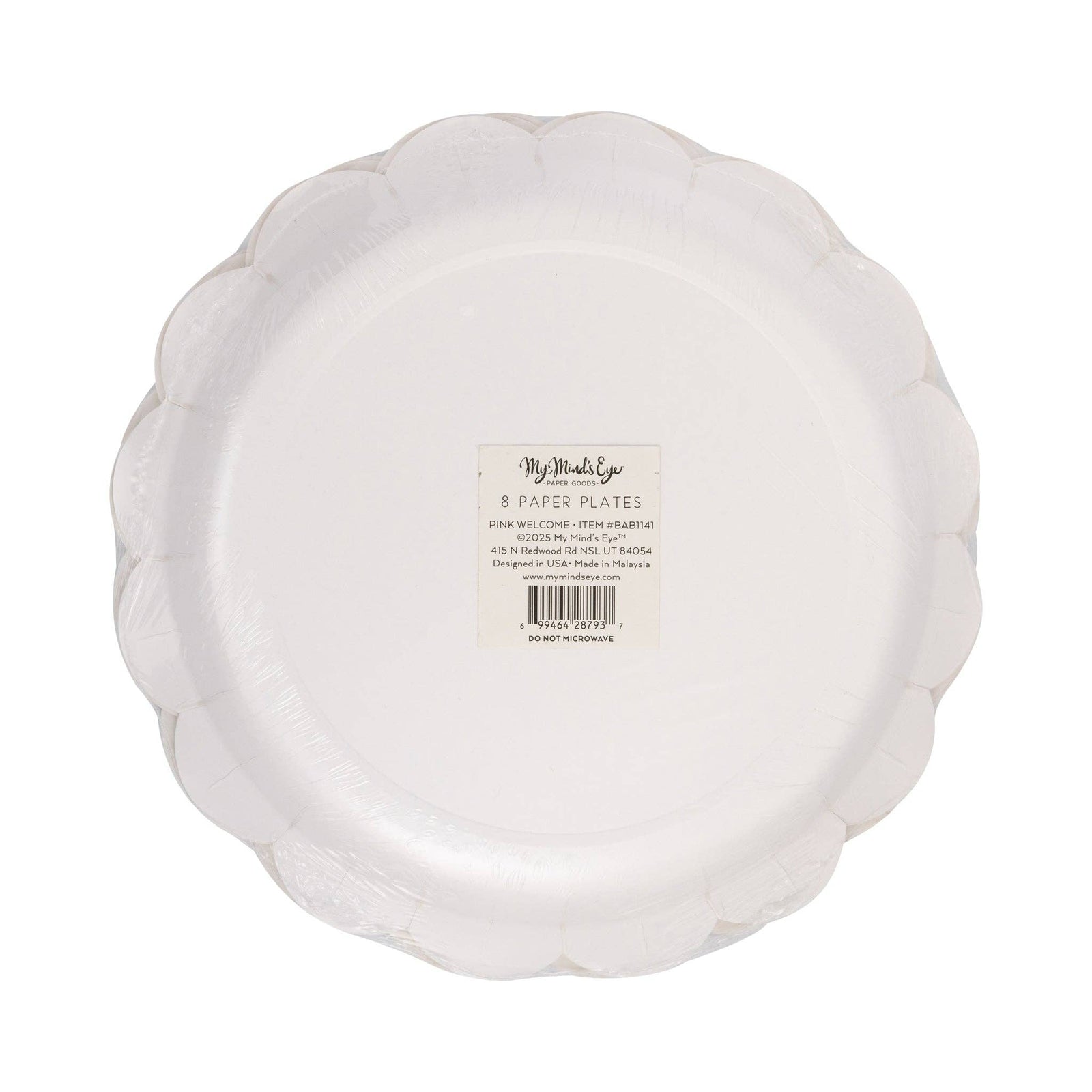Welcome Baby Pink Plate