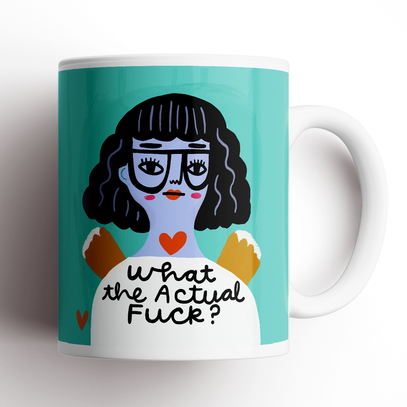 What The Actual Fuck Grumpy Angel Mug