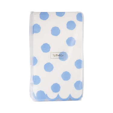 Blue Polka Dot Dinner Napkin