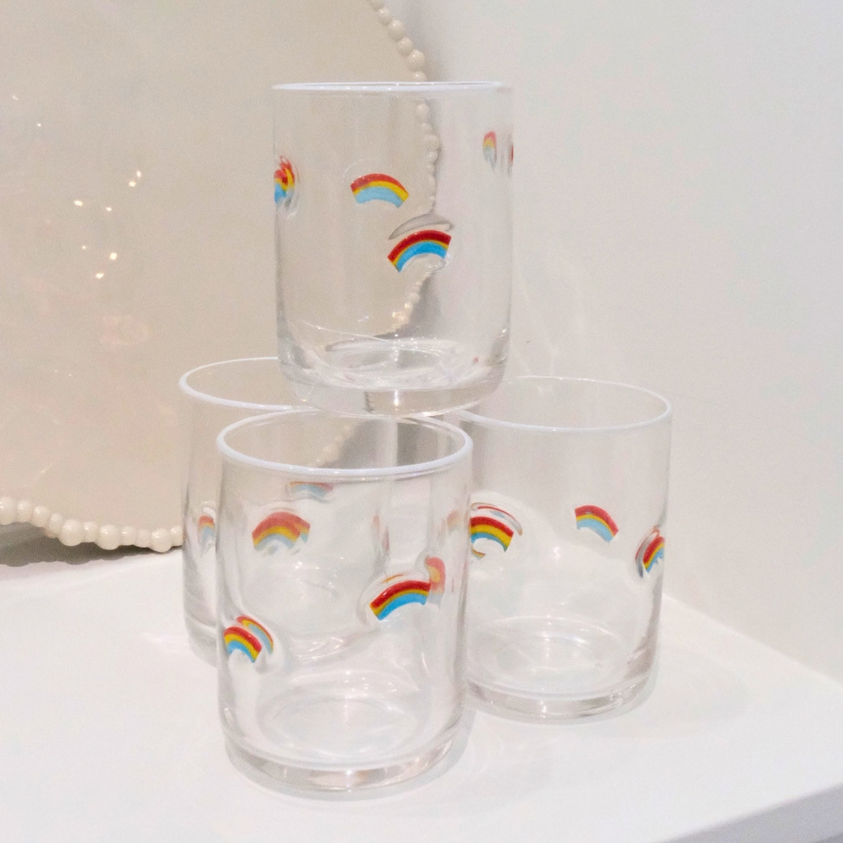 Rainbow Icon Glass – Set of 4