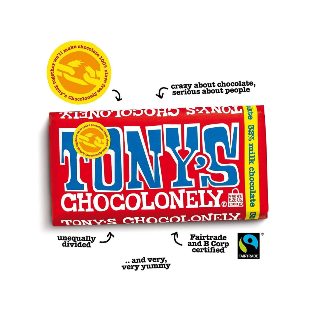 Tony’s Milk Chocolate Bar – The Classic Red One