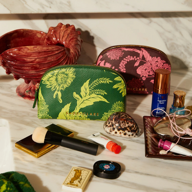 Delphine Cosmetic Pouch - Anise