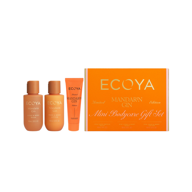 Mini Bodycare Gift Set - Mini Wash, Mini Lotion & Mini Hand Repair Balm - Mandarin Gin