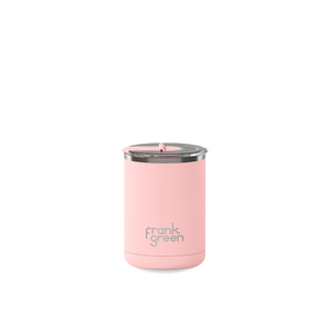 Ceramic Coffee Cup with Hinged Lid - Blushed