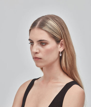 LOVE CLAW ANCHOR EARRINGS - MYSTIC QUARTZ