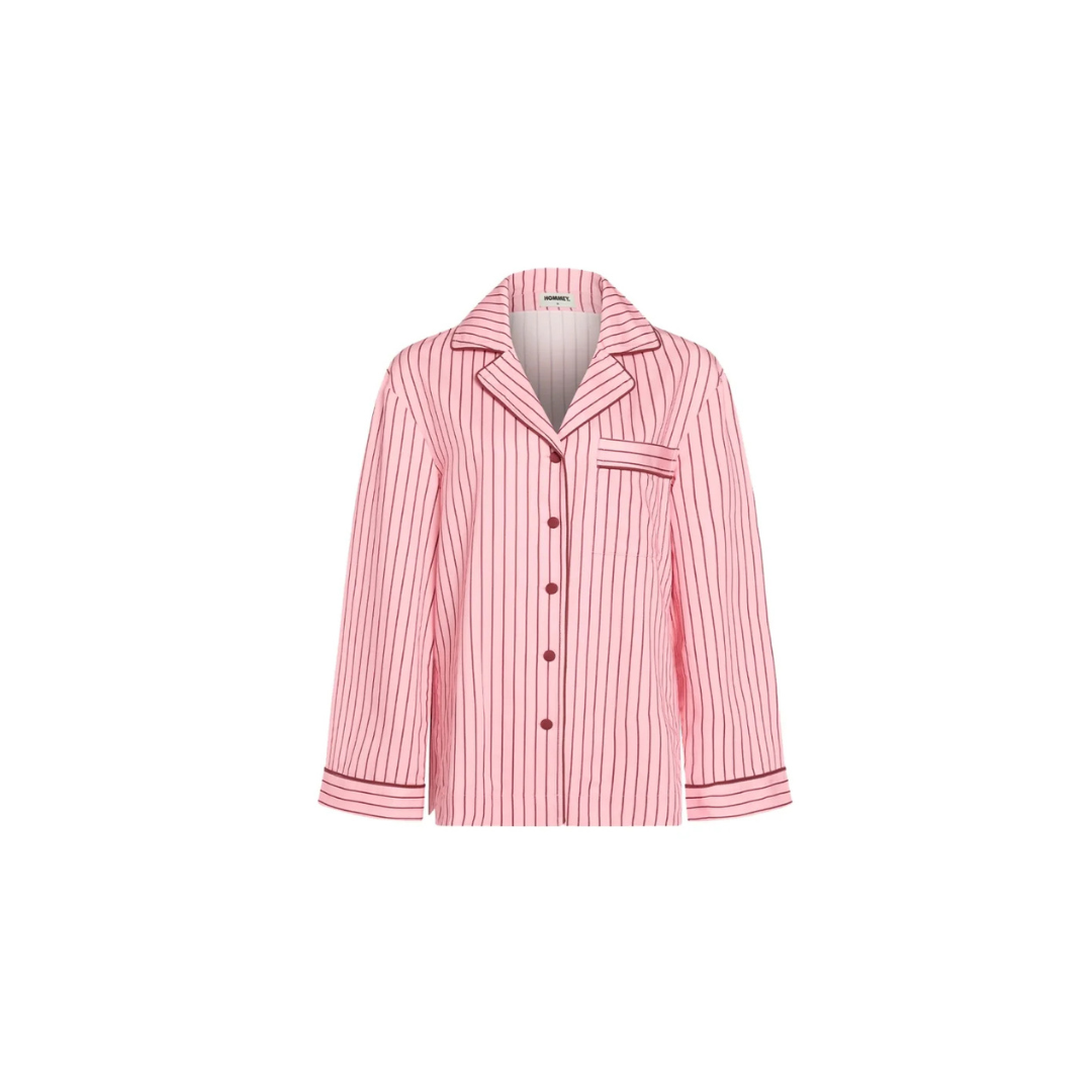 Long Sleeve Sleep Shirt - Rocky Road Stripes