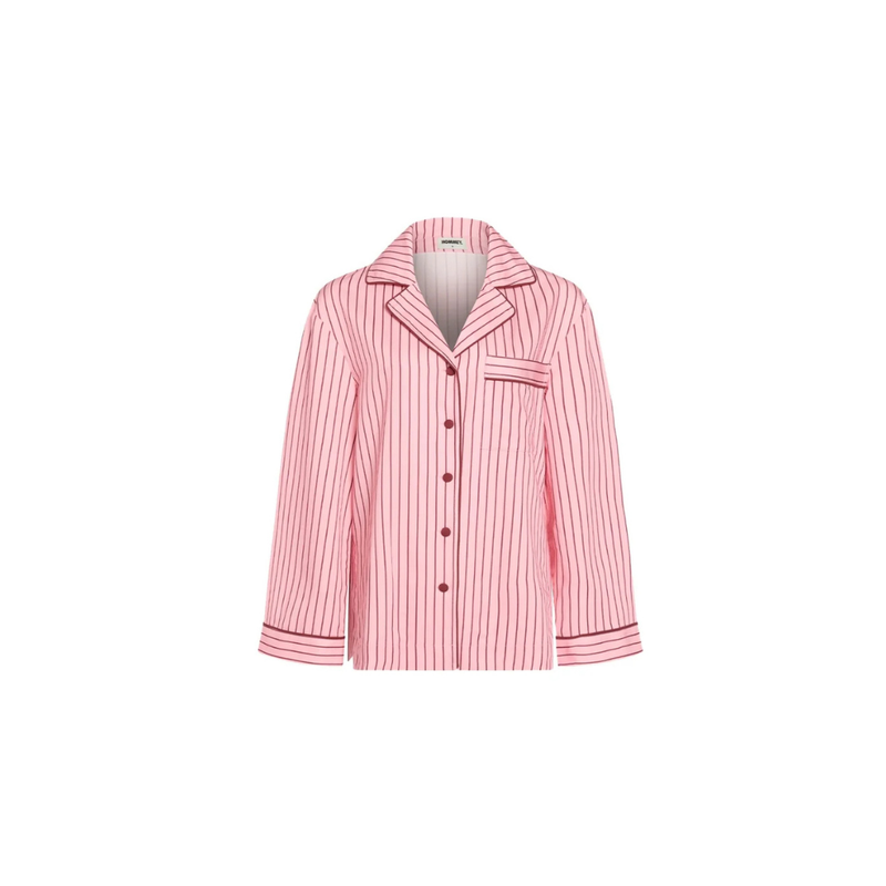 Long Sleeve Sleep Shirt - Rocky Road Stripes