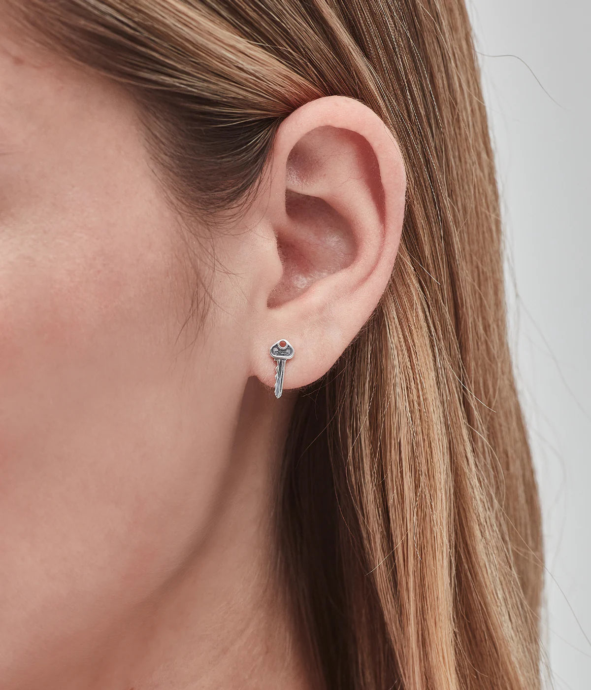 Mini Key Stud Earrings