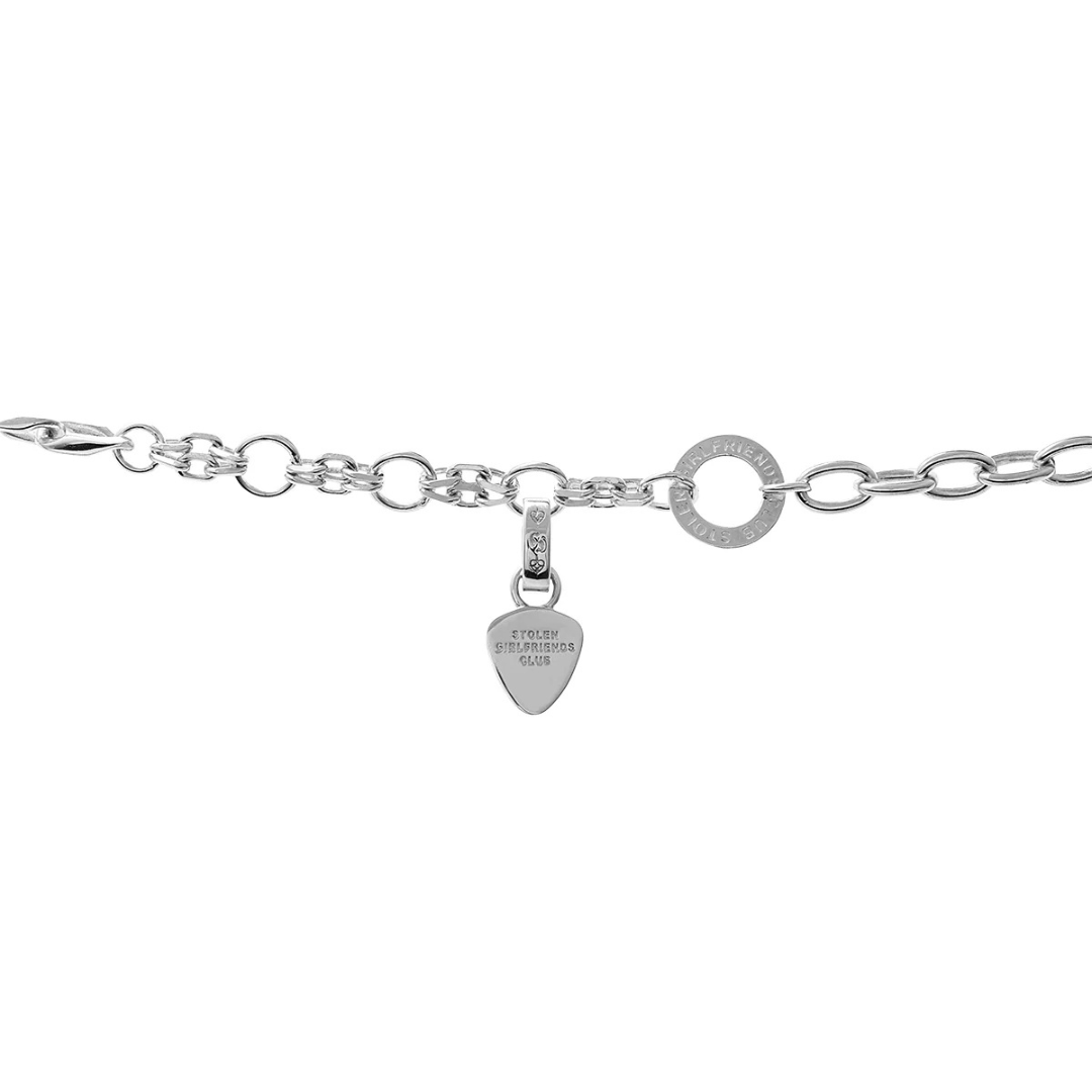 Guitar Pic Charm - Sterling Silver