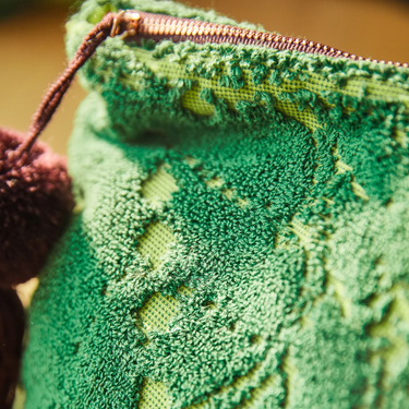 Lucia Terry Pouch Small - Kelp