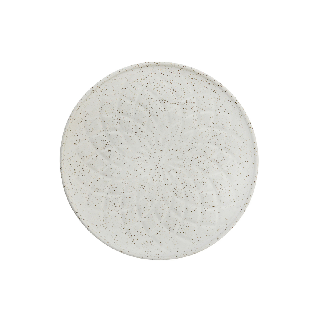 20cm Plate in White Gloss / Hardware Lane