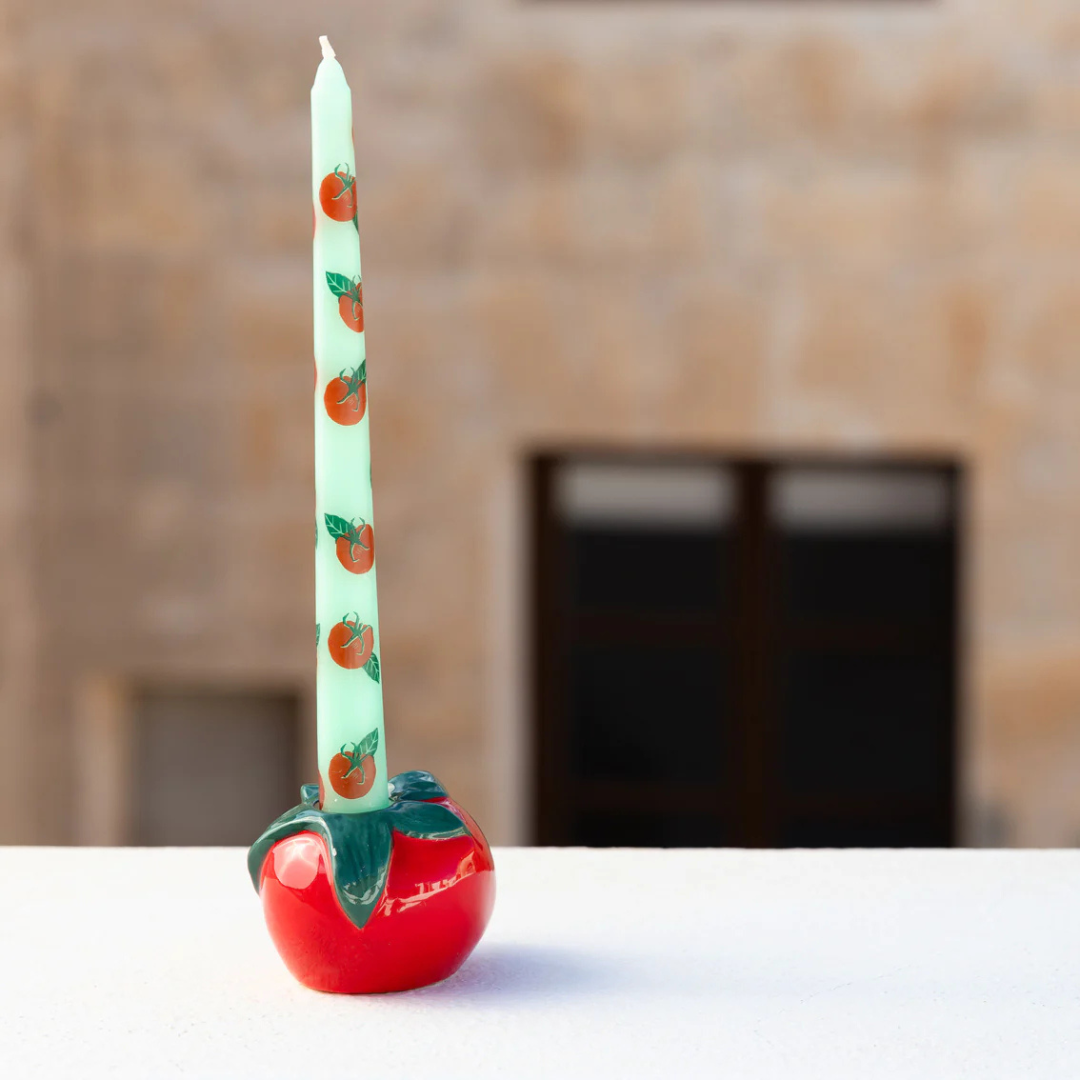 Talking Tables - Ceramic Candle Holder - Tomato