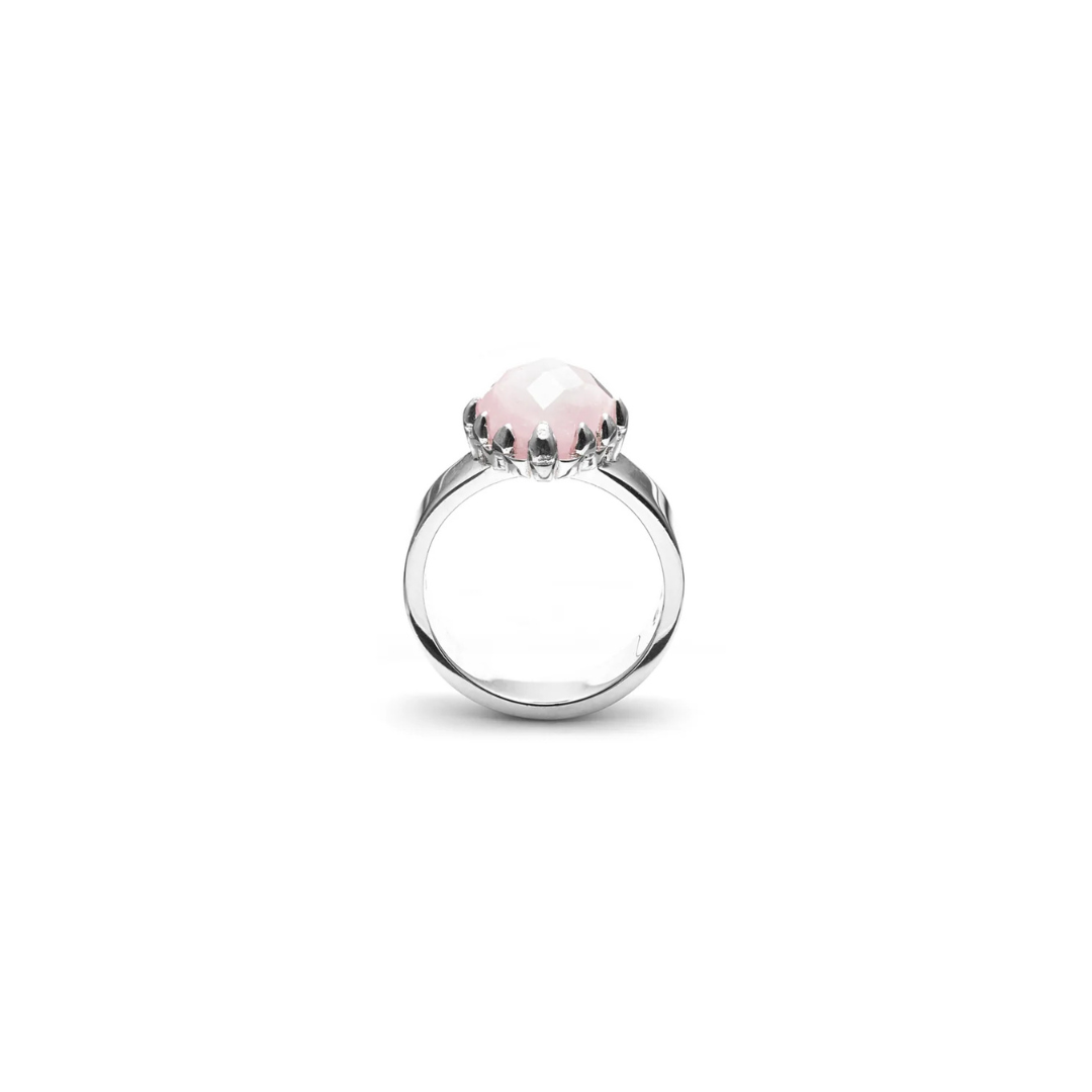 Love Claw Ring Rose Quartz
